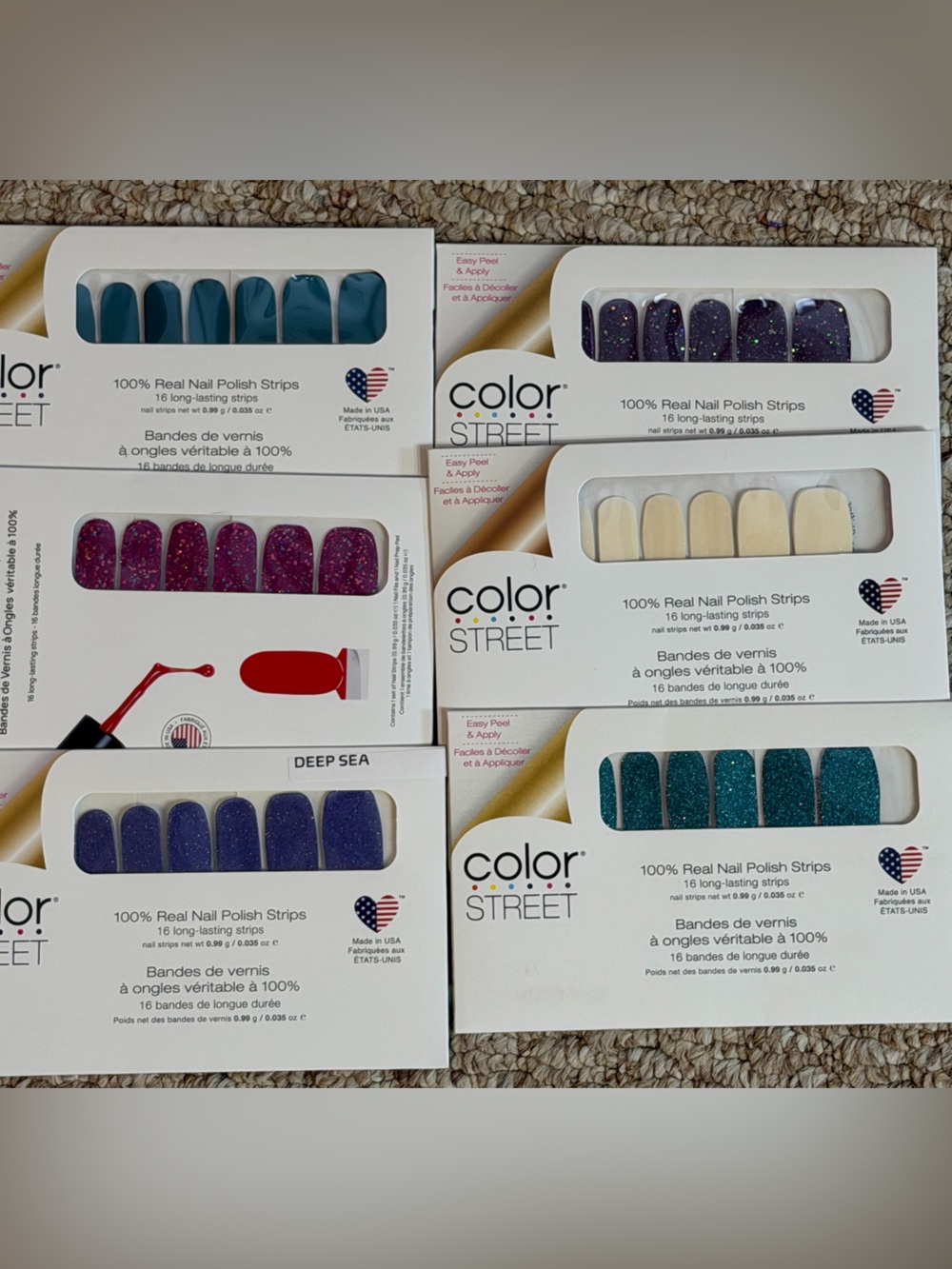 🩵 NEW! Color Street Bundle (6) 💜